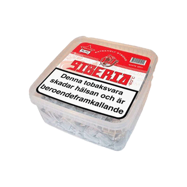 Siberia Red -80 Degrees WDP Slim 500g Box - Buy Siberia Snus | Snushus EU
